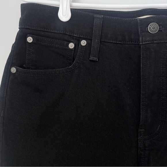 Madewell The Perfect Vintage Black Flare High Rise Denim Jean Size 30 Petite - Picture 5 of 15
